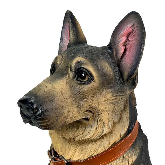 I Don't Dial 911 German Shepherd Guard Dog Warning Statue - Picture 3 of 10